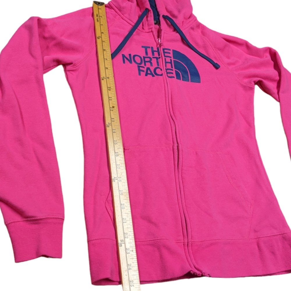 The North Face Women's Medium Half Dome Hot Pink & Navy Full Zip Hoodie NWT - Picture 4 of 14